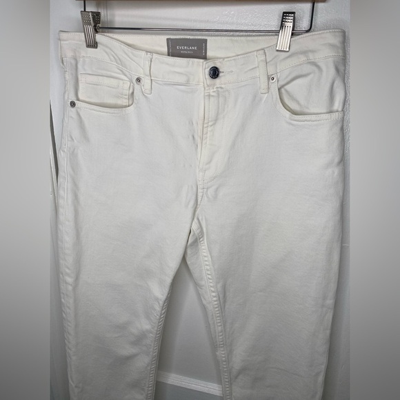 EVERLANE Mid Rise Skinny Women's White Jeans - Picture 4 of 11